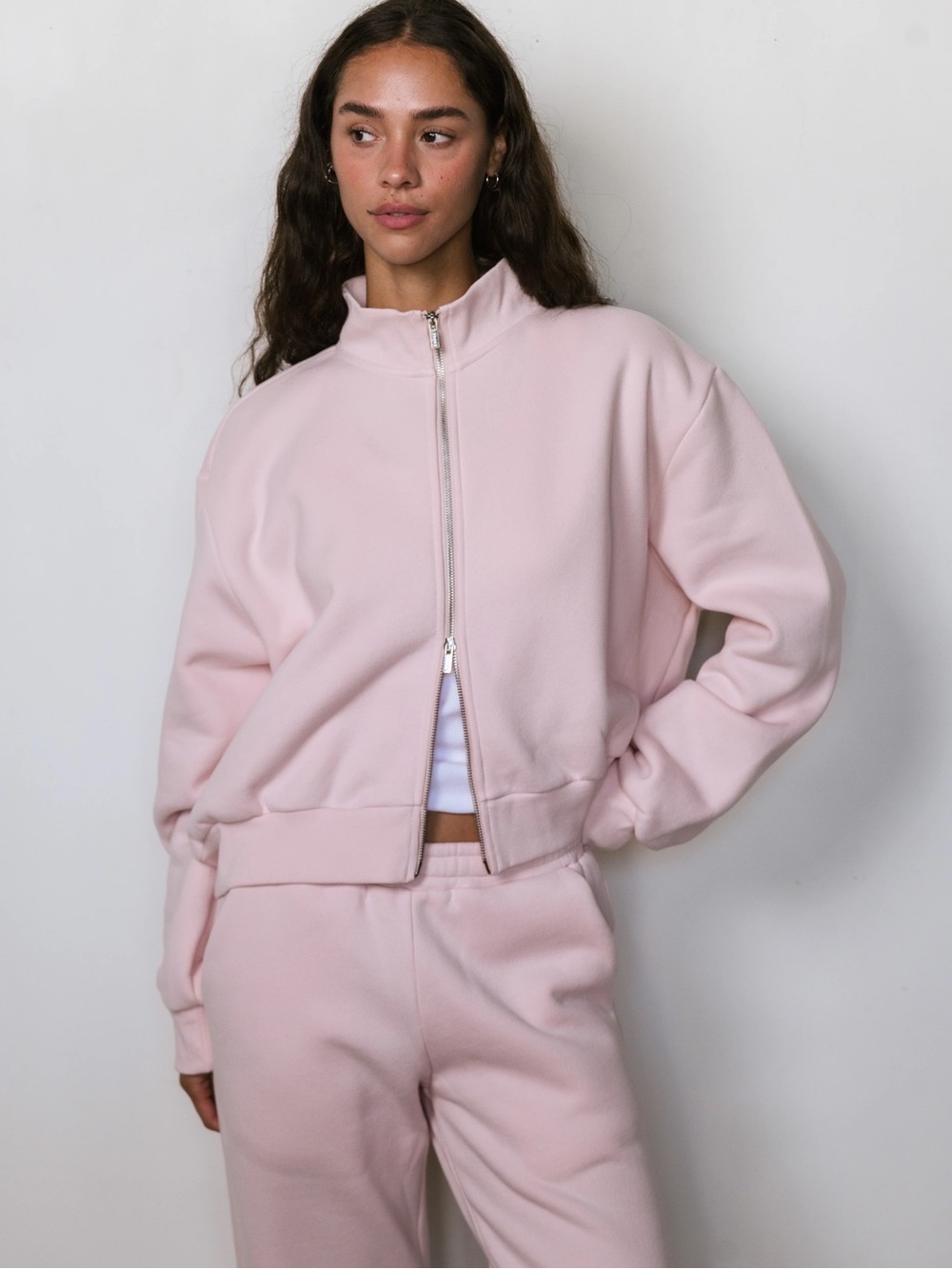 PARKE Zip Up Mockneck